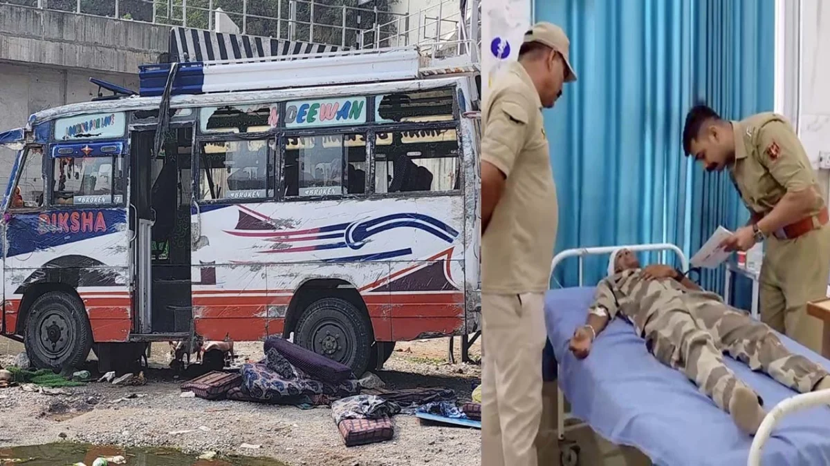 CISF की बस पलटी, 8 जवान घायल