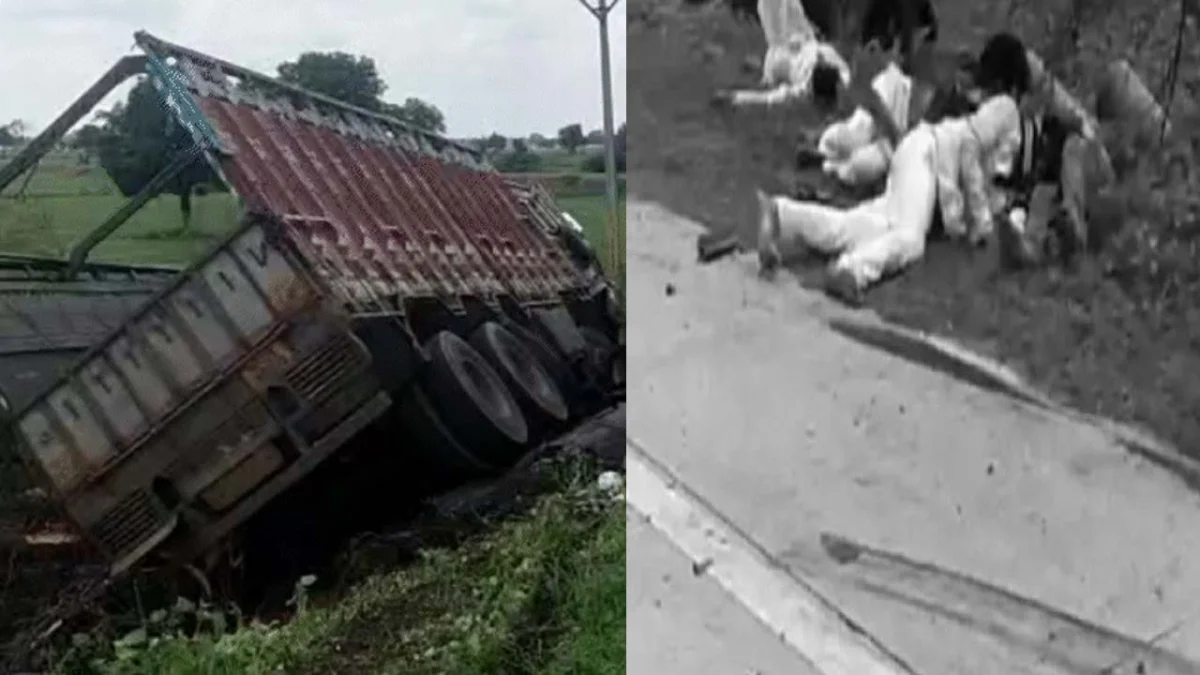 बुलेरो और ट्रक की हुई भीषण, टक्कर पांच लोगों की घटनास्थल पर मौत